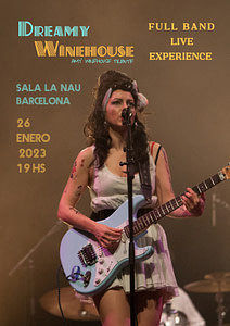 Concierto banda tributo a Amy Winehouse en Sala La Nau de Barcelona en Febrero del 2023