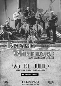 Cartel concierto presentación Dreamy Winehouse : TRibuto a Amy Winehouse