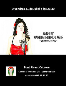 Cartel concierto Amy Winehouse Tribute