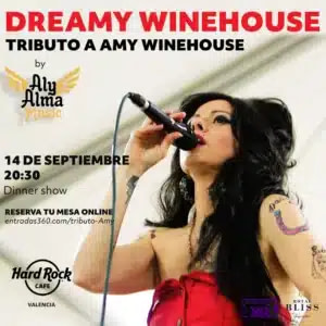 Tributo a Amy Winehouse en Valencia con Dreamy Winehouse de Aly Alma Music