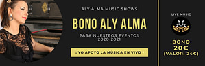Bono 20 para conciertos Aly Alma Music
