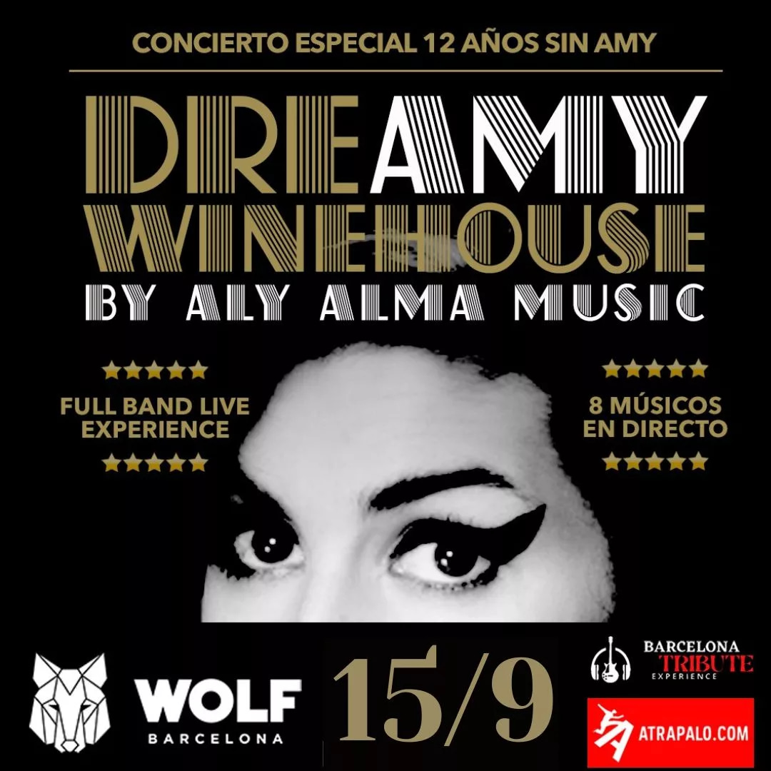 Aly Alma Music - Dreamy Winehouse - Concierto en Sala Wolf de Barcelona el 22 de julio del 2023 - Tributo a Amy Winehouse